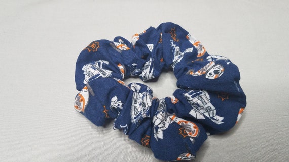 Space Wars Droids Handmade Scrunchie