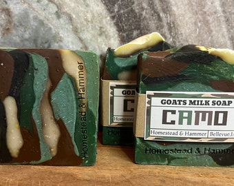Camo Goats Milk Soap