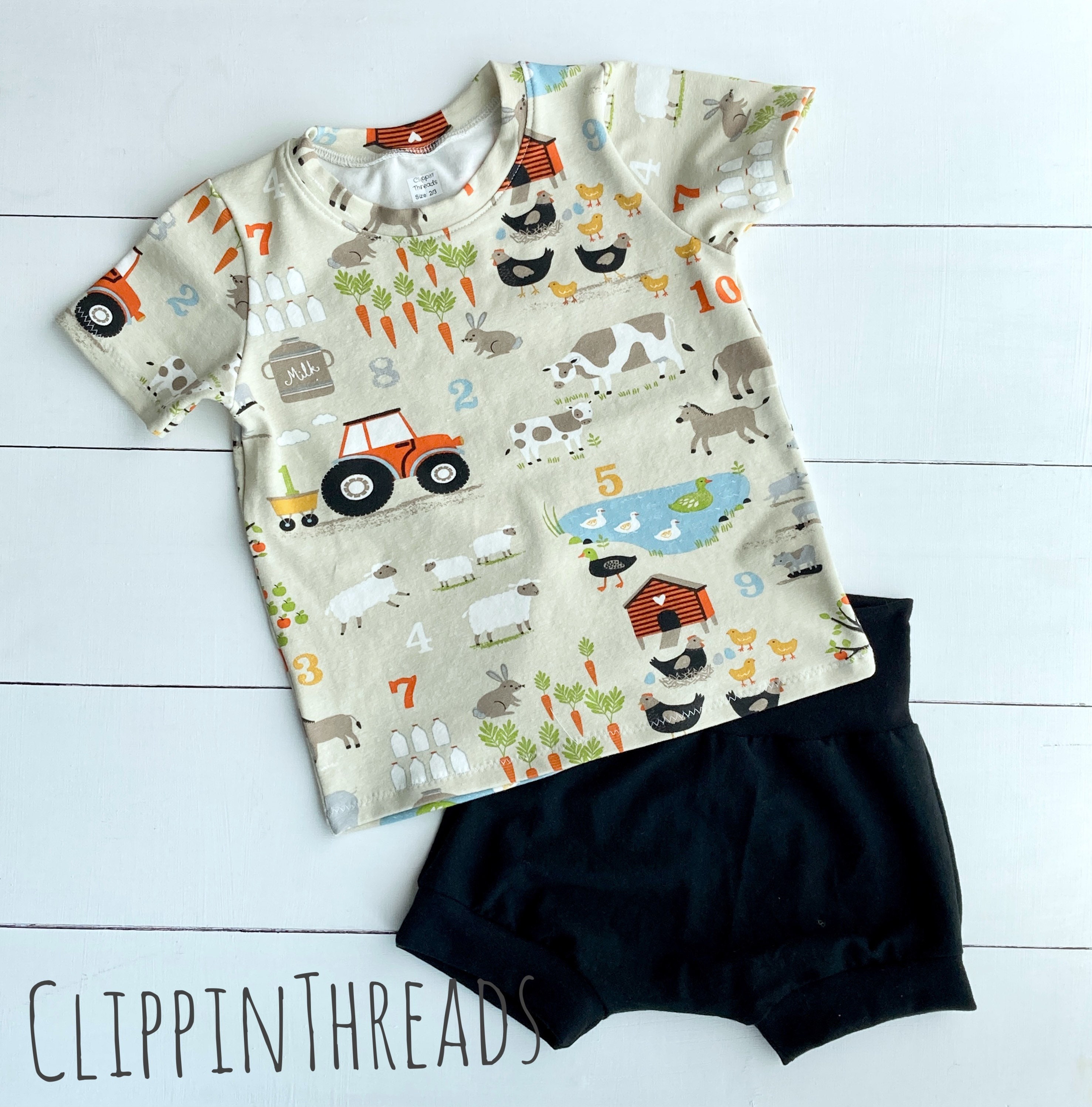 Farm Outfit Baby Boy Farm Shirt Toddler Boy Baby Shorts Boy Etsy