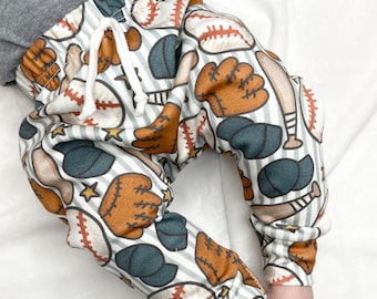 Baseball Baby Leggings, Baseball Outfit, Baseball Pants, Organic Baby Clothes, Going Home Outfit, Baseball Birthday Outfit, Baseball Gift