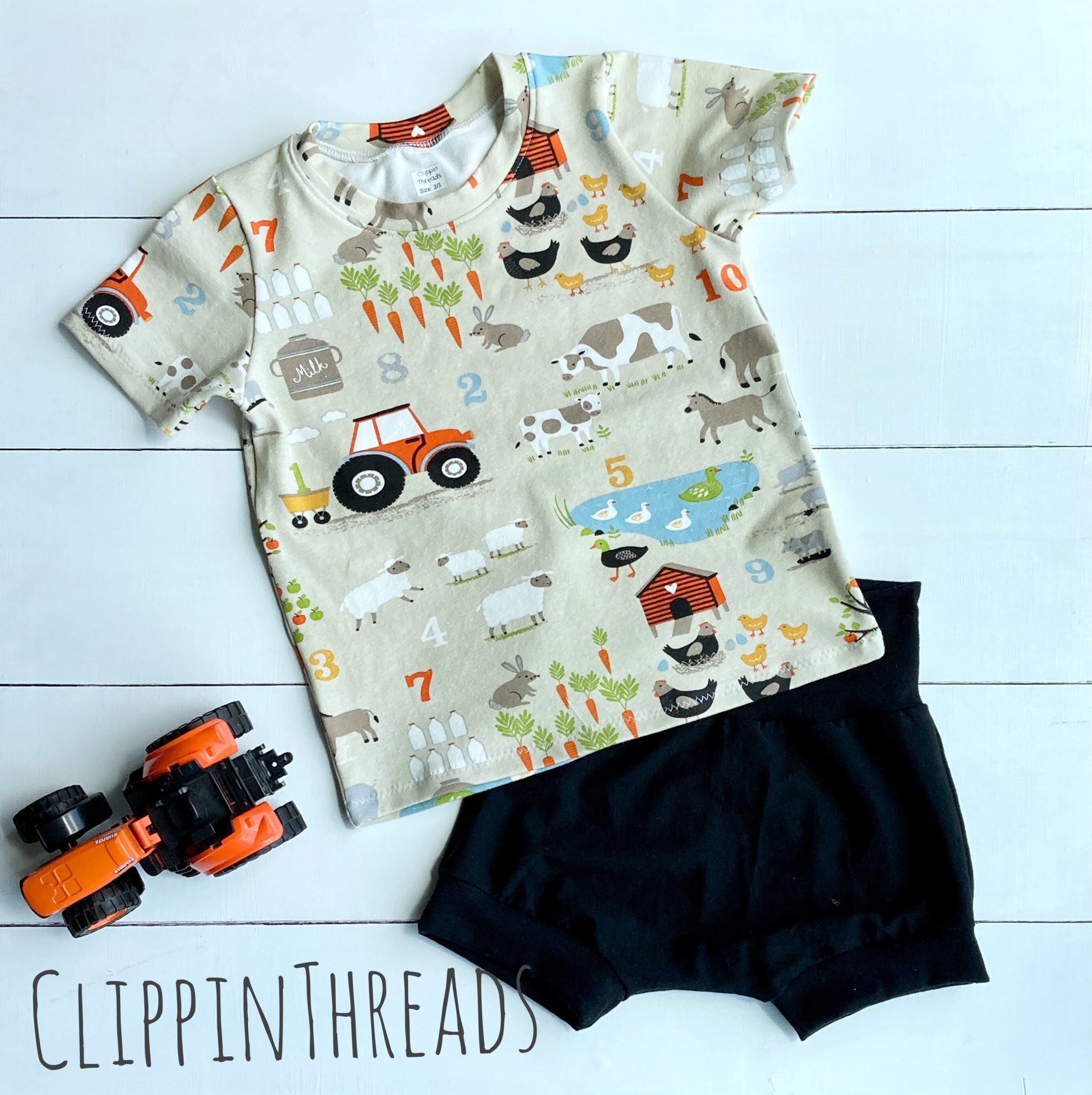 Farm Outfit Baby Boy Farm Shirt Toddler Boy Baby Shorts Boy Etsy