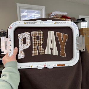 Pray T-Shirt Embroidered Christian Shirt Christian Tee Faith T Shirt or Sweatshirt for Women Christian Apparel Minimalist Gift image 5