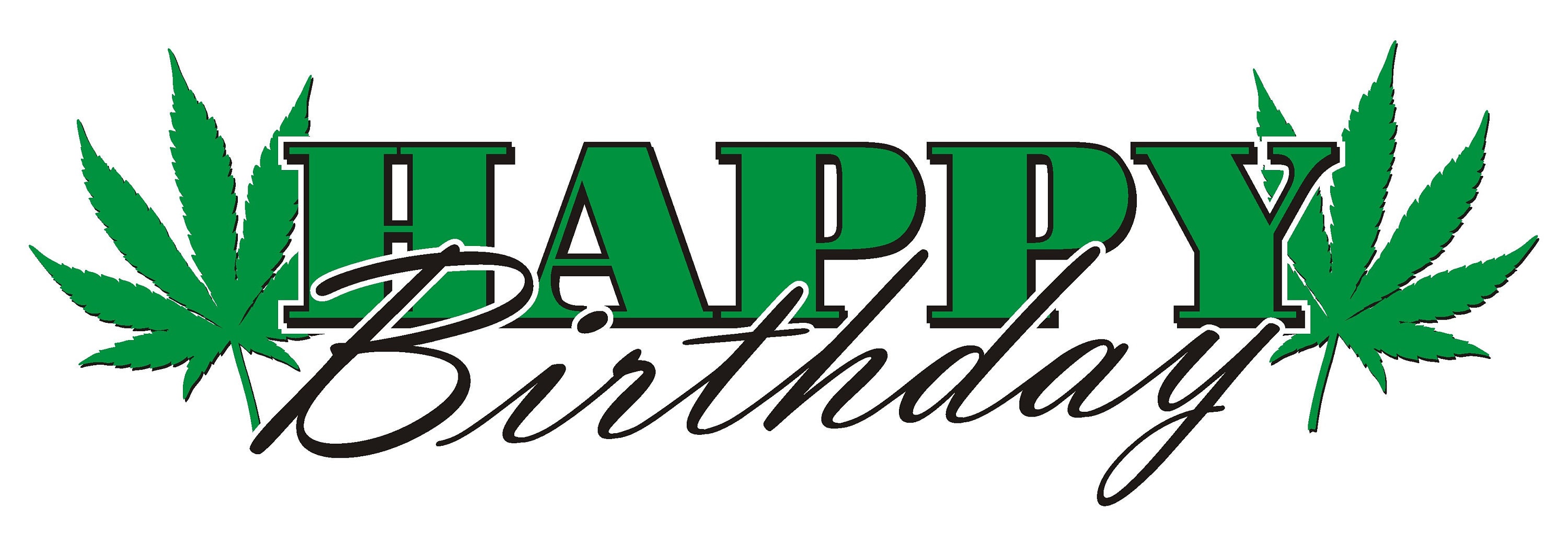 Happy Birthday Weed SVG Marijuana Leaf Decoration Hemp Etsy.de