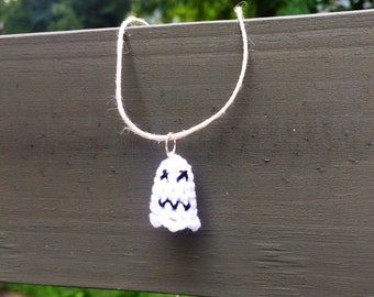 Fall Ghost Necklace Pendant, Earrings, or Decoration