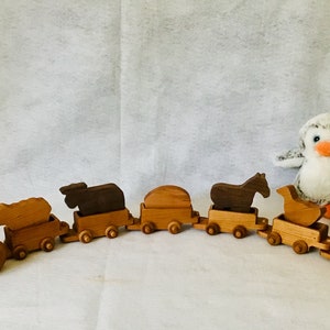 Personalized Farm Tractor, Wood Toy Tractor, Waldorf Toys
