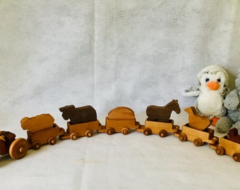 Personalized Farm Tractor, Wood Toy Tractor, Waldorf Toys