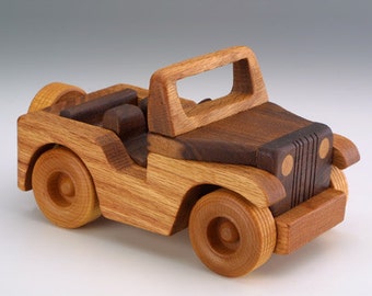 Wooden Little Jeep, Wooden Baby Toys,  Waldorf Toys