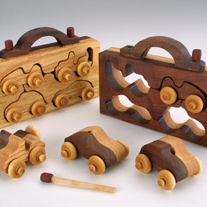 4-Pack Wooden Toy Handmade, Waldorf Toys, Montessori Toys, Wooden Toys