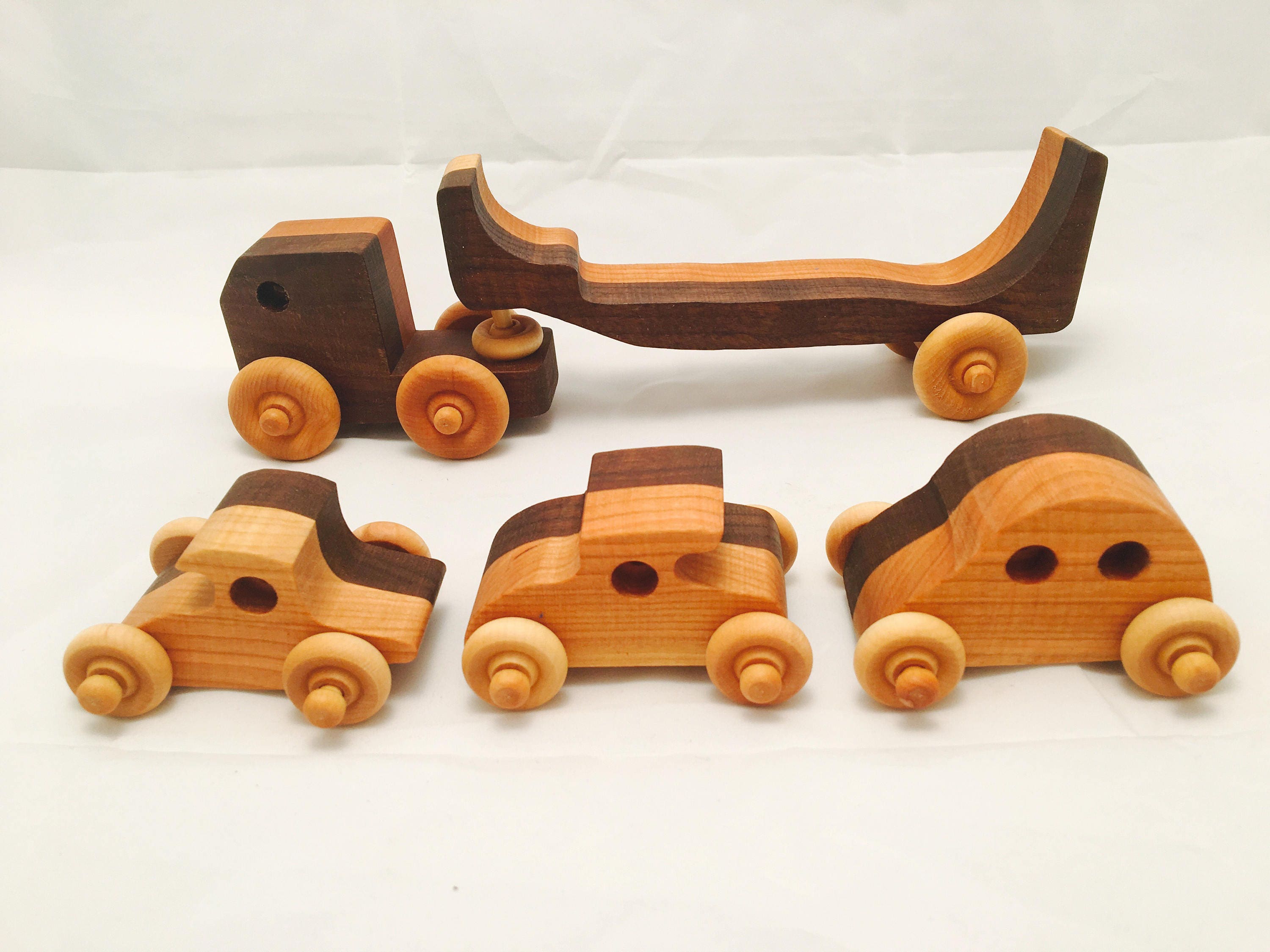 Wooden Toy Transporter Waldorf Toys Montessori Toys Wooden -  UK