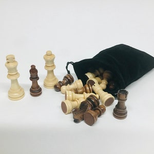 Handmade Wooden Chess Set, Wood Chess Board, Chess image 5