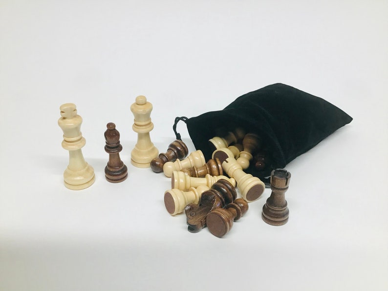 Handmade Wooden Chess Set, Wood Chess Board, Chess image 5