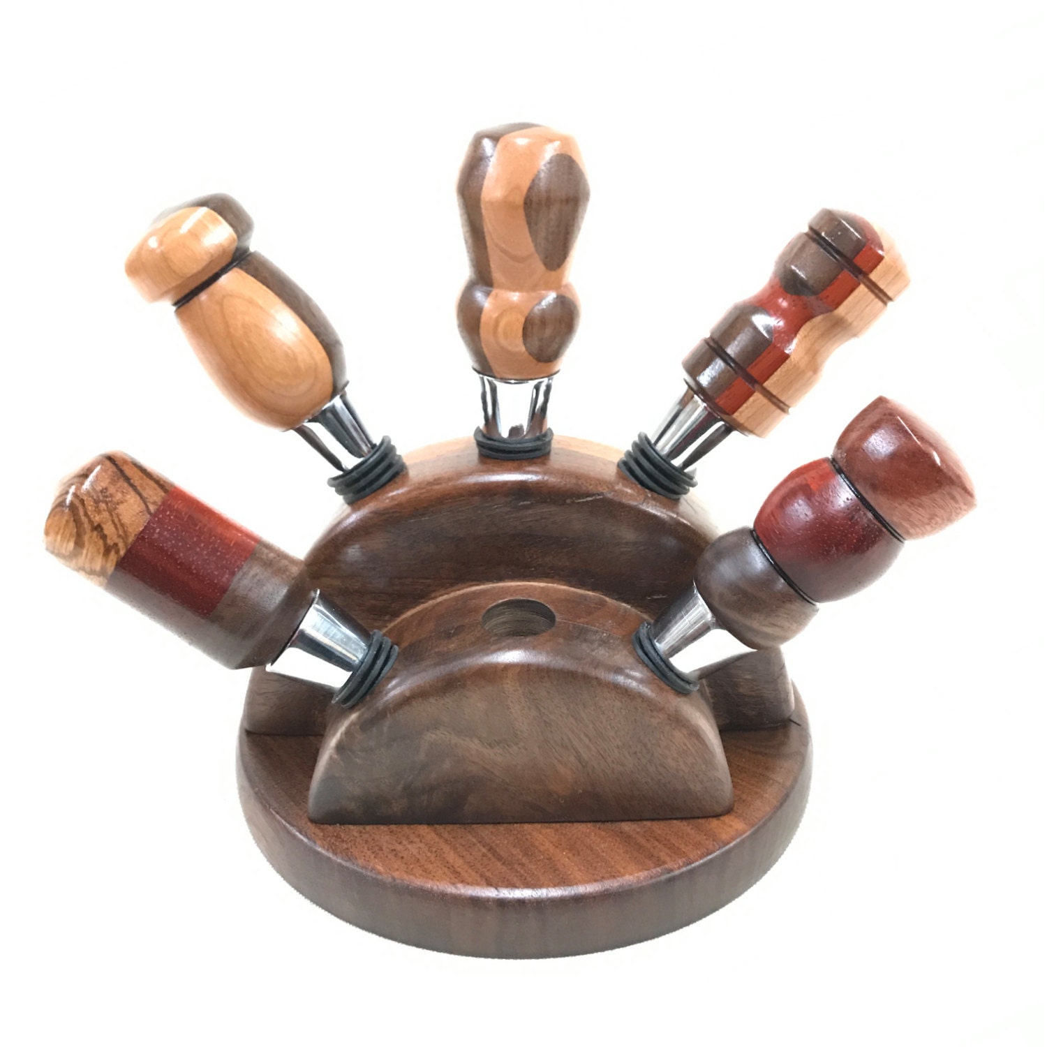 Wine Wine Stopper Holder Wood Wine Stopper Kitchen Decor Etsy