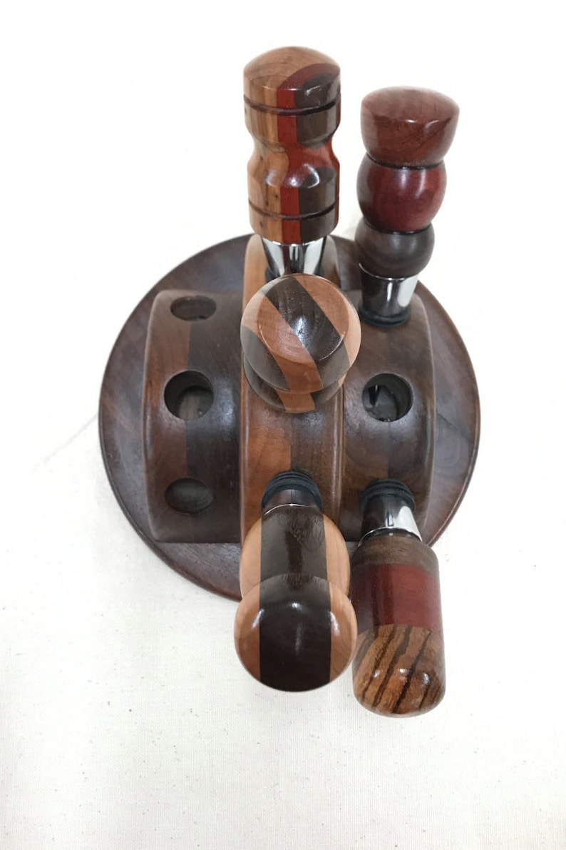 Wine Wine Stopper Holder Wood Wine Stopper Kitchen Decor Etsy