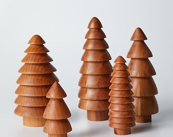 Handmade Wooden Christmas Trees, Christmas Decoration, Christmas Trees, Holiday Decor