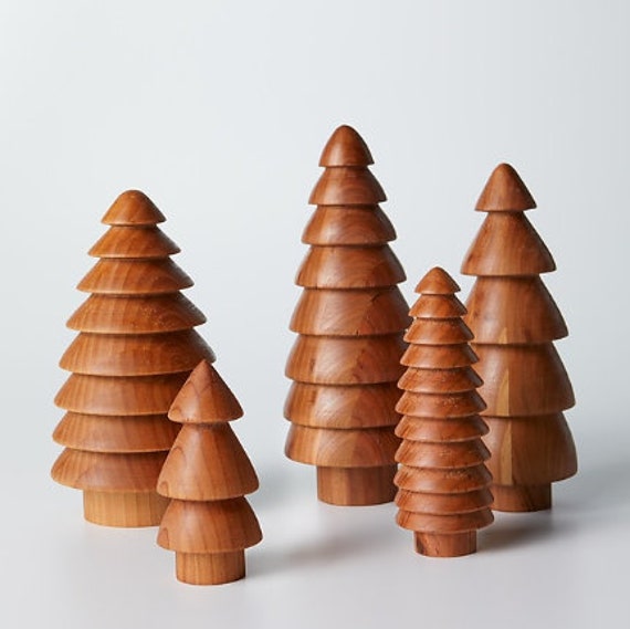 Handmade Wooden Christmas Trees, Christmas Decoration, Christmas Trees, Holiday Decor