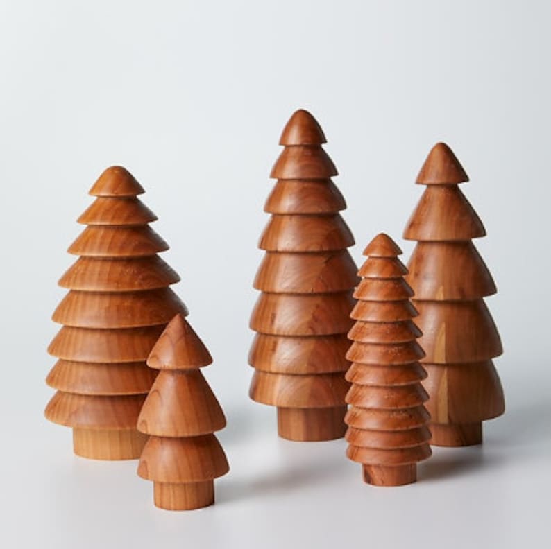 Handmade Wooden Christmas Trees