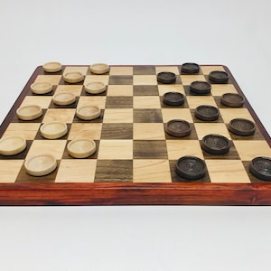 Handmade Wooden Chess Set, Wood Chess Board, Chess image 9