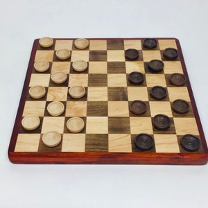 Handmade Wooden Chess Set, Wood Chess Board, Chess image 8