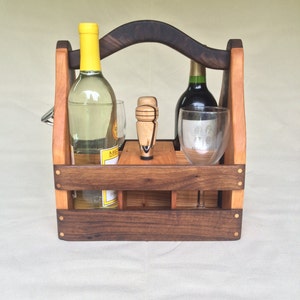 Beer & Wine Caddy, Wine Caddy, Beer Caddy, Handmade Gifts, Wine, Beer, Father&#39;s Day