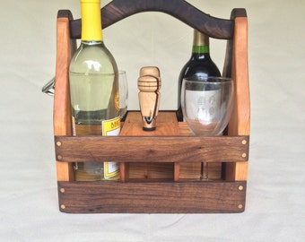 Beer & Wine Caddy, Wine Caddy, Beer Caddy, Handmade Gifts, Wine, Beer, Father's Day