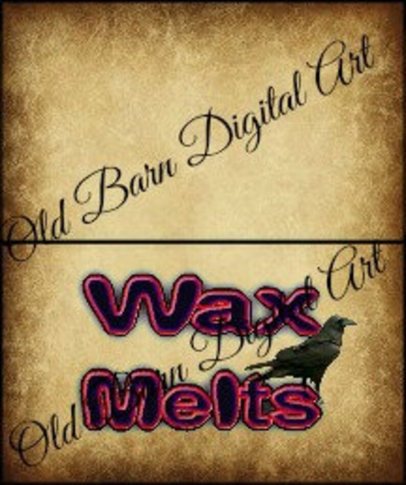 Primitive Bag Toppers Wax Melt Image Word grungy - Etsy