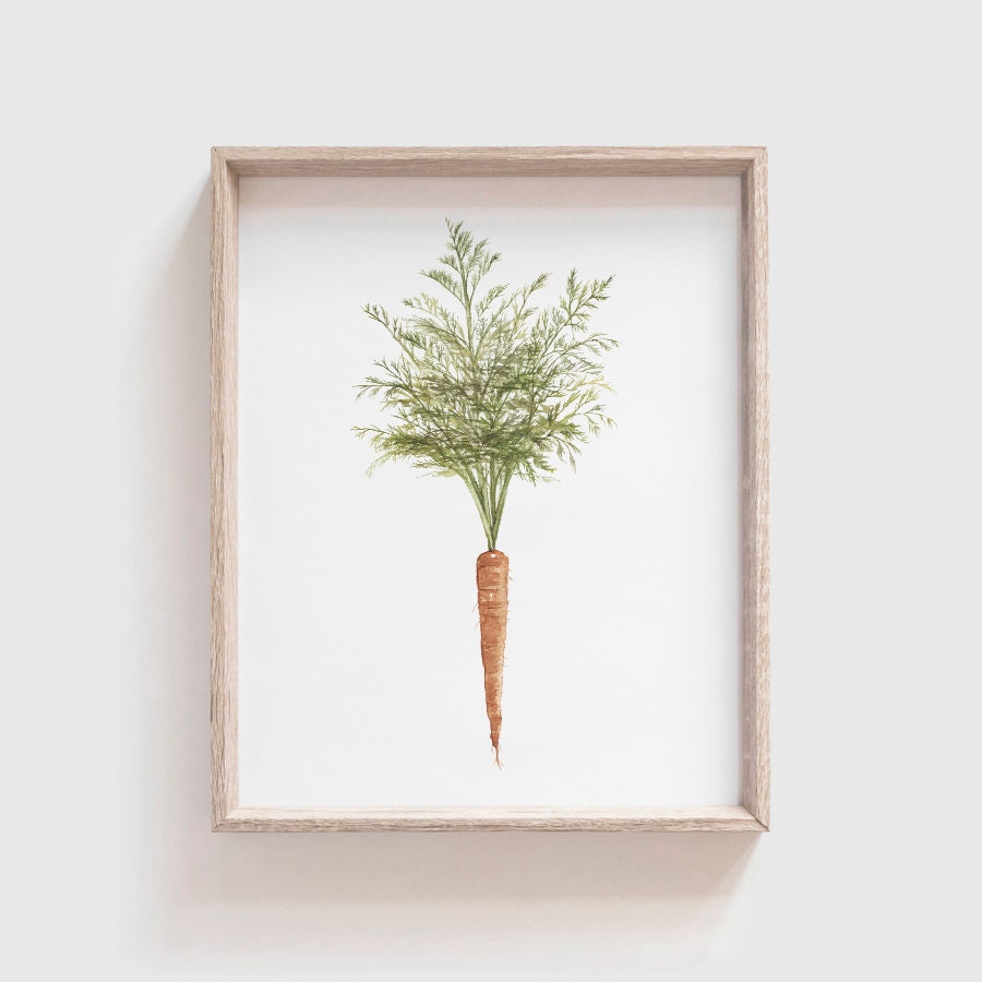 Impression D Art De Carotte Peinture De Carotte Etsy