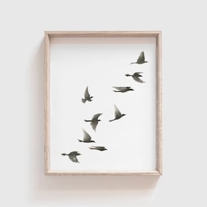 Black Birds No. 1 Art Print - Bird Painting - Watercolor Art - Home Decor Painting - Watercolor Painting - Crow - Raven - Starling - Geese