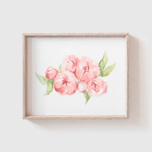 Peony Art Print - Flowers - Floral Painting - Floral Watercolor Painting - Home Decor - Watercolor - peonies - peony watercolor -  peony art