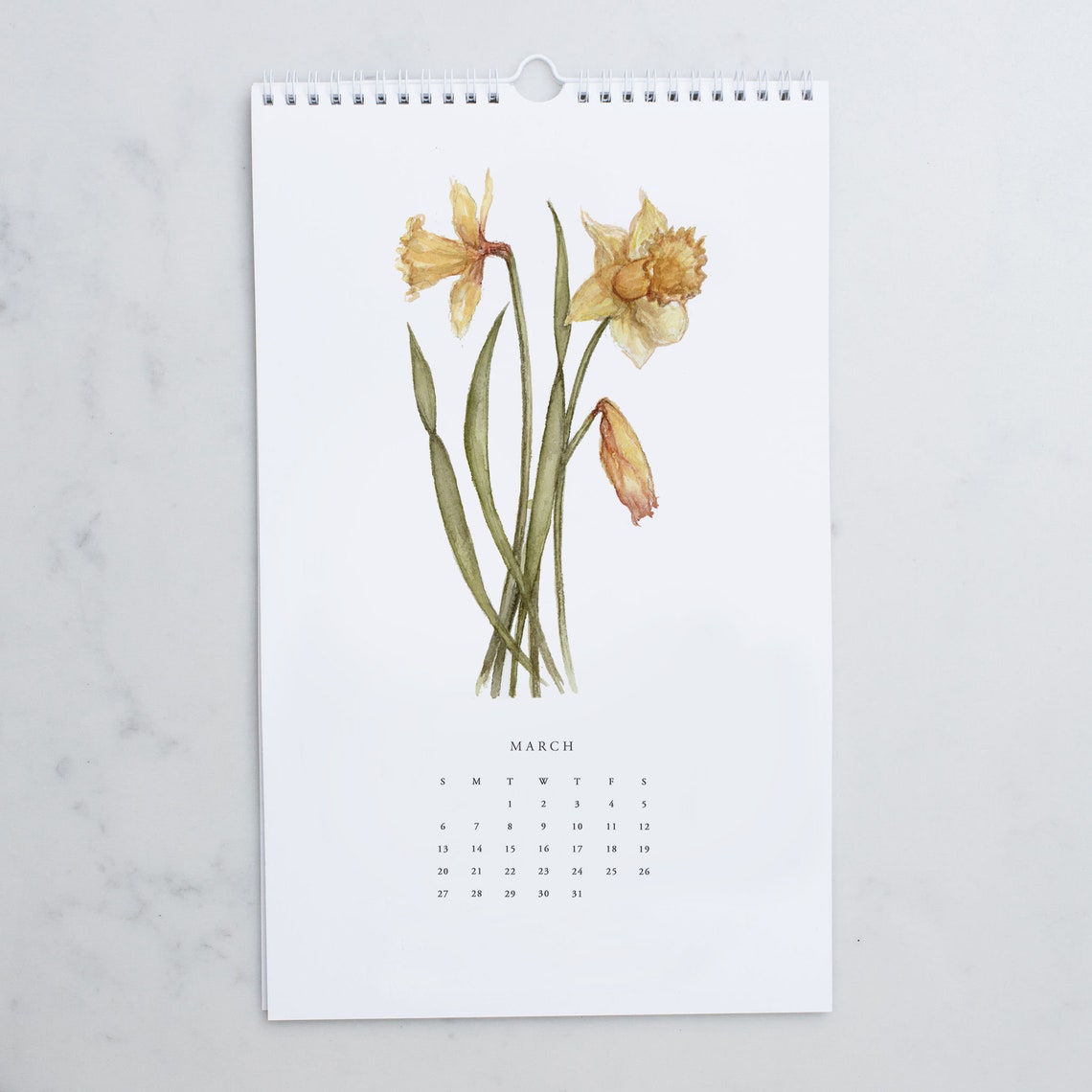 Flower Garden 2023 Wall Calendar Floral Calendar Spiral Etsy