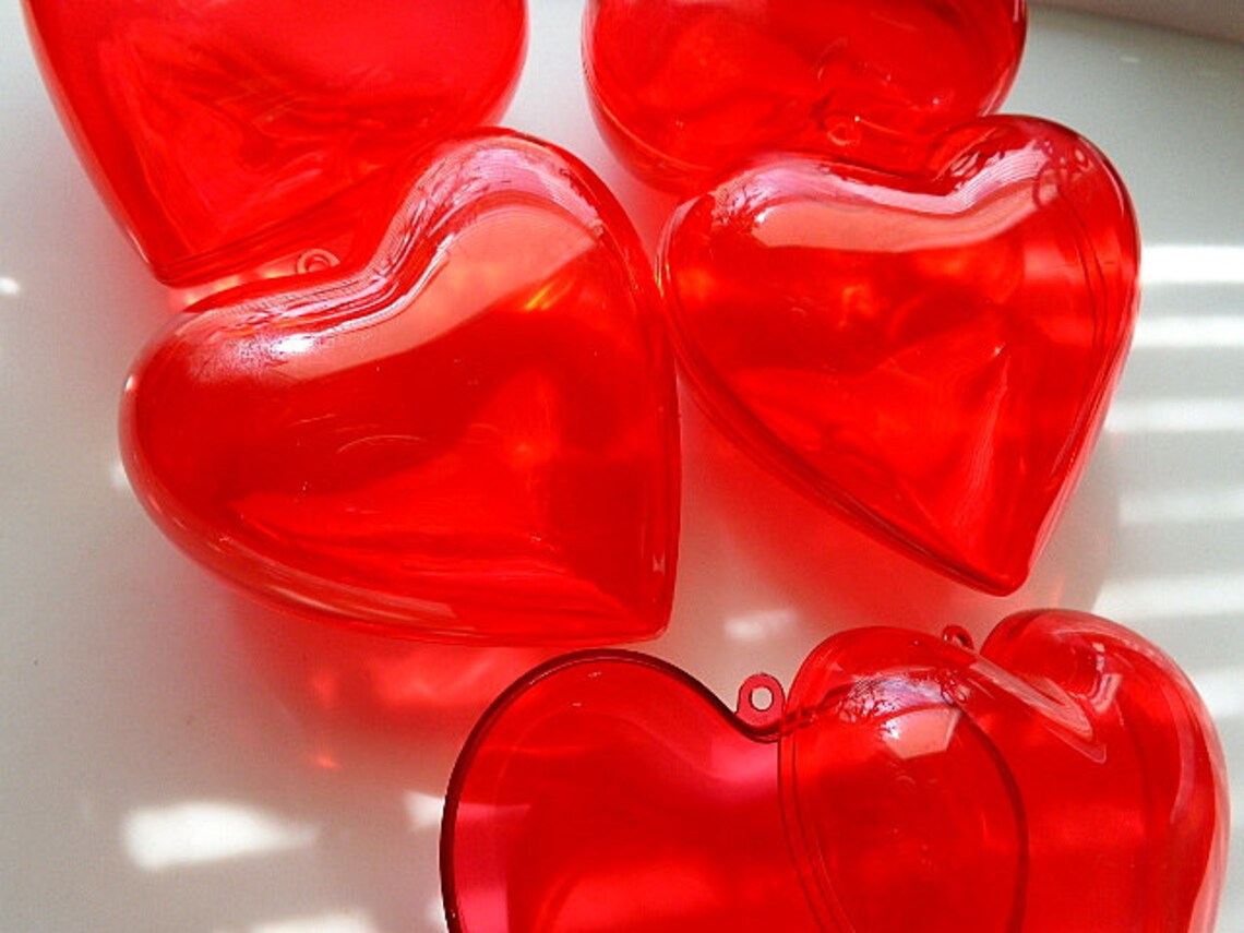 14 Heart Containers Storage Containers Favors Balms Empty Etsy