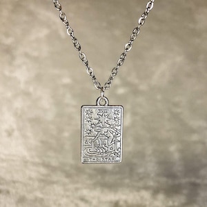 Tarot Card Necklace 12 Different Styles Silver and Gold