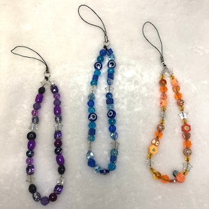 Custom Beaded Phone Charm Y2K Phone Strap