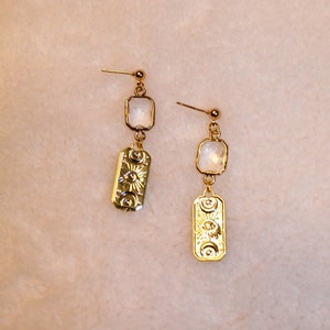 Tarot Card Inspired Stud Dangly Earrings