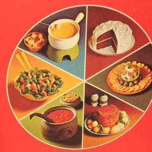 Vintage Betty Crocker&#39;s 1972 Sears Happy Holiday Recipes Picture Cookbook/Old Cookbooks /Betty Crocker&#39;s Cookbooks/Kitchen Collectible/Books