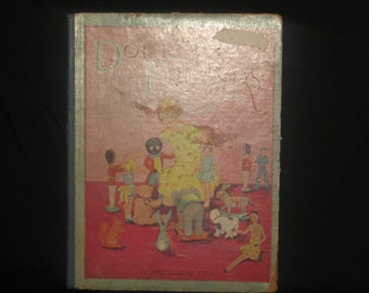 Vintage Dolly's Friends Story Book 1920's Children Book Hardback Children's Book/ Dean's Happy Hour Books No.2/Collectible Children Books