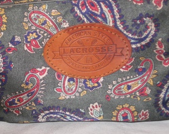 Vintage Lacrosse Paisley Print Men's Shaving Bag