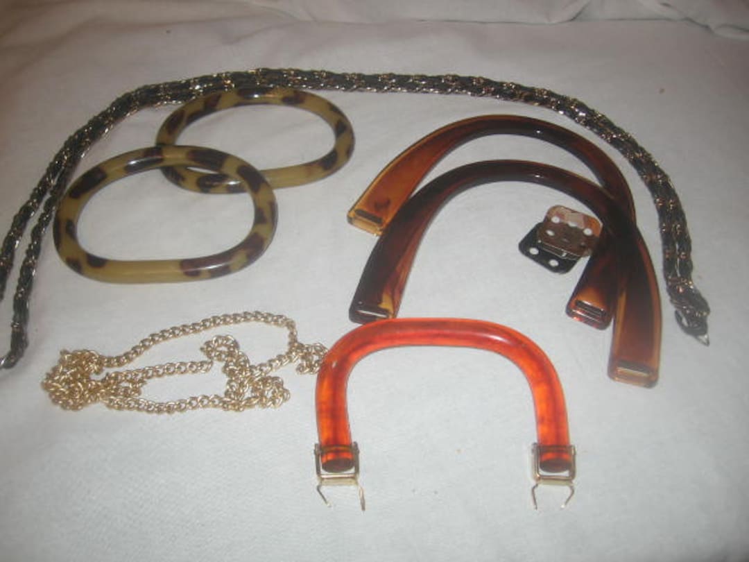 Vintage Handbag Handles Assortment Package/plastic Handbag Handles
