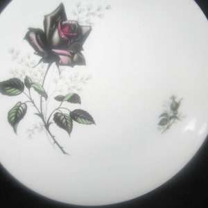 Vintage Ridgway Black Velvet Dinner Plate/Ridgway Staffordshire Made In England Dinnerware/English Stoneware/Ridgway Dinner Plates