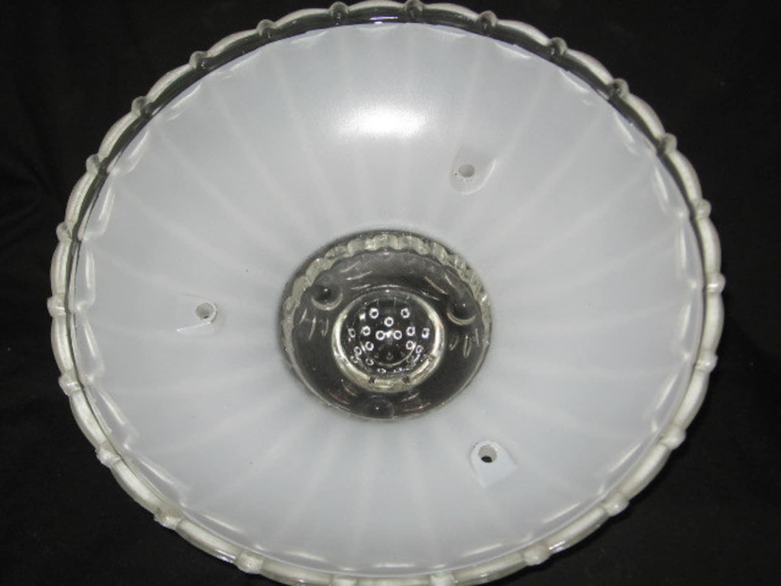 Vintage Milk Glass Ceiling Shade/Ceiling Shade/Vintage Light Etsy