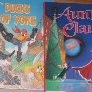 ヴィンテージ 初版 ダックス・オブ・ヨーク/アンティ・クロース 児童書/ハードカバー児童書/1990年代児童書/大型イラスト本