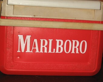 Vintage Marlboro Red/white Cooler - Etsy