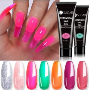 Bold Colors Nail Extension Gel (Bright Bold Colors & Glitter - 15ml)