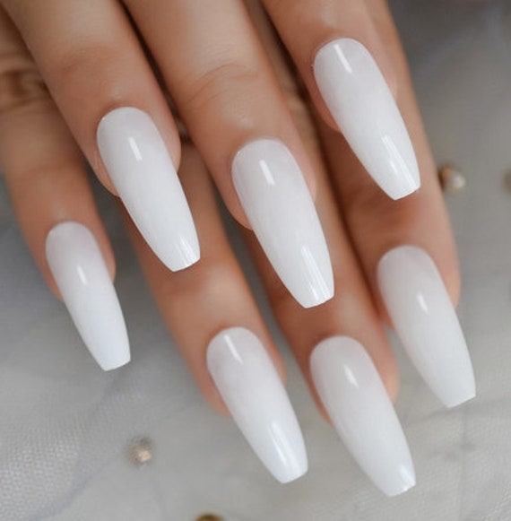 Buy White Halloween Nails Design Ghost Nails Press on Nails Fake Nails Glue  on Nails Online in India - Etsy