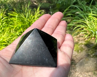 Shungite Crystal Pyramid | EMF Protection | Energy and Immune system