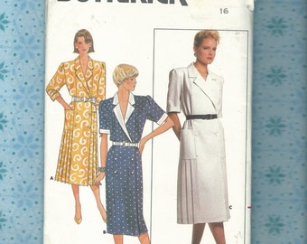 Butterick 4628~ Misses Day Dress Pattern Size 16 Complete & Uncut