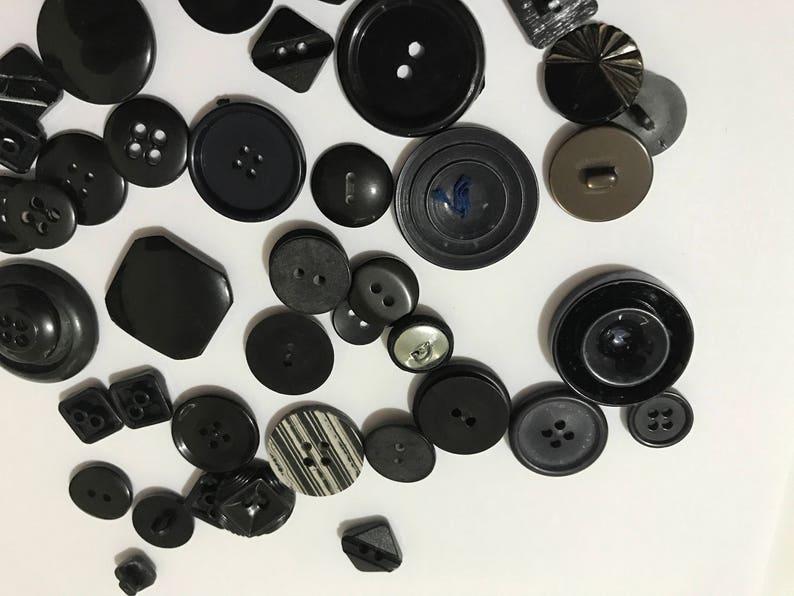 Vintage Buttons Bulk Lot Destash Craft Sewing Supplies Navy Etsy