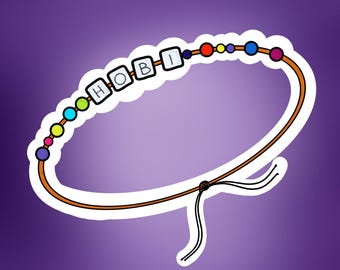 JHope Friendship Bracelet Sticker - BTS | Vinyl Sticker | Waterproof | KPOP | BTS | Hobi