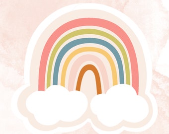 Groovy Rainbow Sticker | Vinyl Sticker | Waterproof | Groovy Retro Stickers
