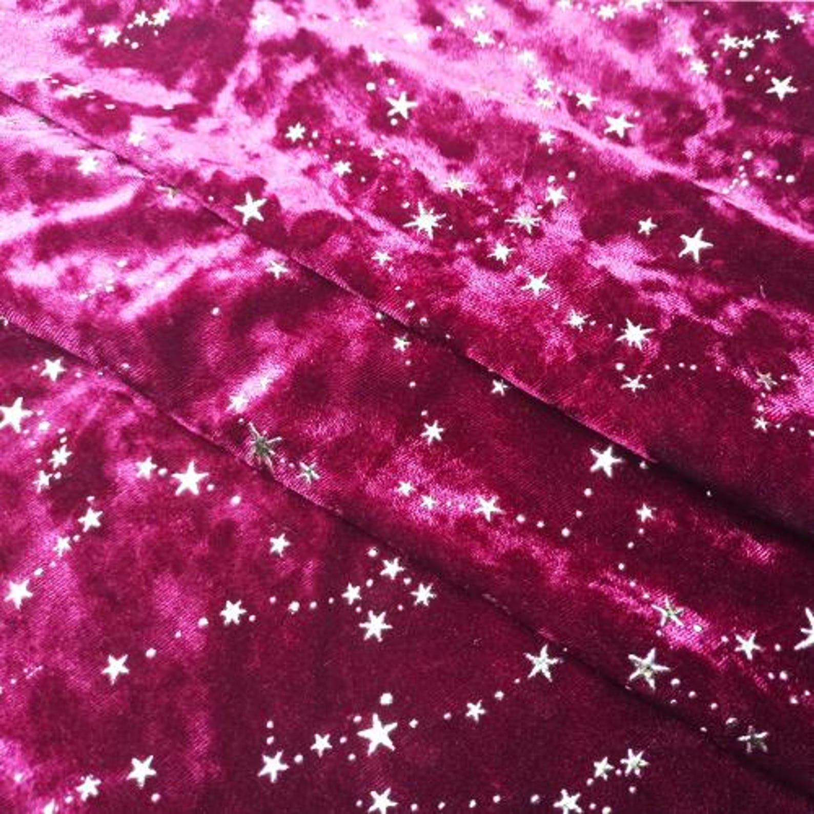 Textile Star 50x145 Cm Star Velvet Fabric,multi-color Iron-on Star Fabric,for DIY ...