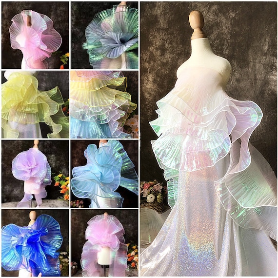 1 Meter Width 15cm Mermaid Wrinkle Lace Trimwave Lace Trim - Etsy